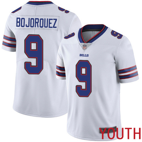 Youth Buffalo Bills 9 Corey Bojorquez White Vapor Untouchable Limited Player NFL Jersey